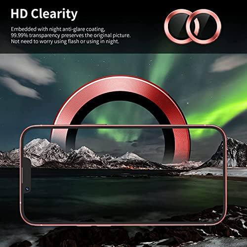 Ltezixal dizajniran za iPhone 14 / iPhone 14 Plus zaštitnik sočiva kamere, Ultra Thin Stickerb[Case Friendly] HD clear kaljeno staklo