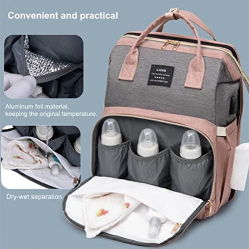 Shiaodsspcv torba za pelene za bebe ruksak-Torba za bebe za dječake & djevojčice, ruksak za pelene za bebe, sklopive torbe za pelene