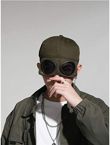 Xrxebv Retro Aviator pilot šeširi naočare uniseks kapa naočare za sunce bejzbol kapa Hip hop maska