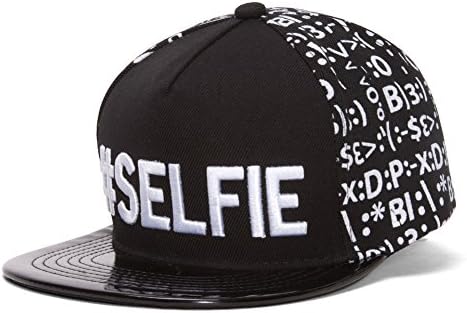 Selfie emoticon polirani račun snapback crni