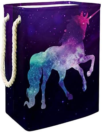 DEYYA Unicorn Galaxy Starry Sky korpe za veš košare visoka čvrsta sklopiva za odraslu decu Tinejdžeri dečaci Devojčice u spavaćim