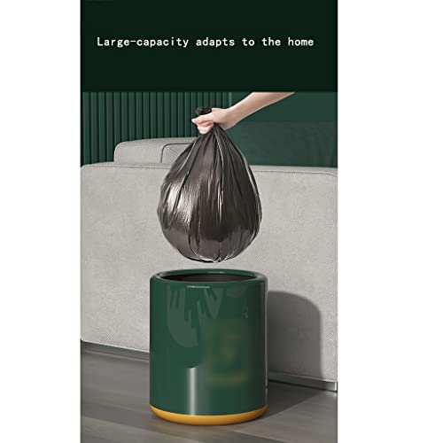 Ditudo kante za smeće kanta za smeće plastična kanta za smeće okrugla kanta za smeće Doube Barrel za spavaću kuhinju i kancelariju, uklonjiva / Crna