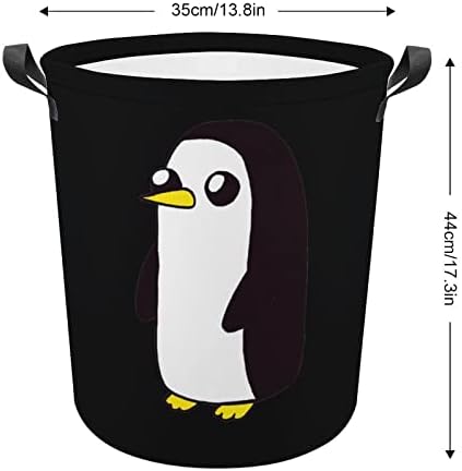 Penguin korpe za veš sa ručkama vodootporne okrugle sklopive korpe za odeću Organizator torbi za odlaganje