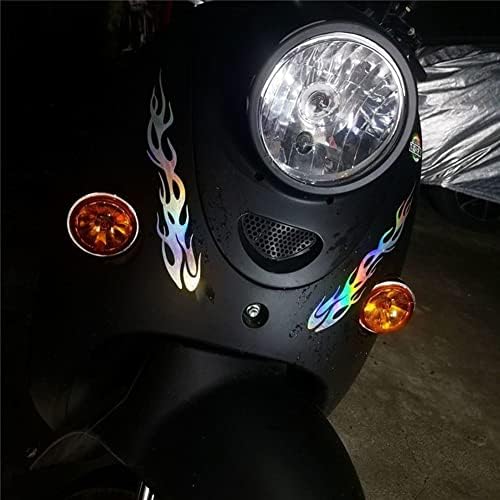Zcargel plamen naljepnica, 2 komada reflektirajuća naljepnica od automobilske reflektirajuće naljepnice 24cm motocikl bočni naljepnici