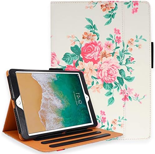 Njuqiang iPad Air 3 Slučaj, iPad Pro 10,5 Slučaj sa držačem olovke - Višenamjenski postolje, ručni remen, auto spavanje / buđenje za iPad Air 3. generaciju, iPad Pro 10.5