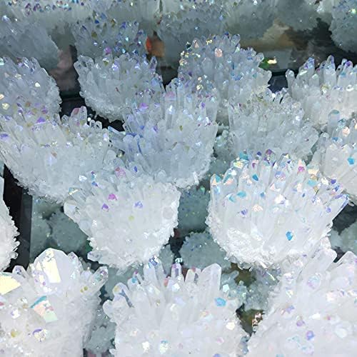 KKSI 1pcs 400-500g bijeli elektropirani kristalni kvarcni aura uzorak elektroplata kristalnih klastera ukras poklon zacjeljivanje liječenja kristala