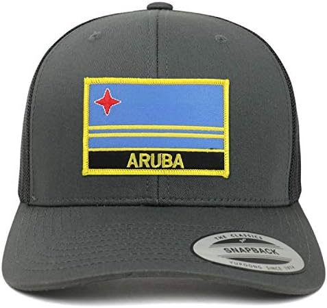 Trendy Odjeća s prodavnicom Aruba Zastava zakrpa Retro kamionska mreža
