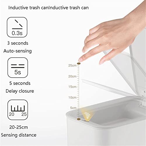 Ataay Carbage limenke Kante za smeće Može kuhinja smeće može kupatilo kućni ured Automatsko plastično za smeće bez dodira Pametno smeće / 12L