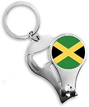 Jamajka Nacionalna zastava Sjeverna Amerika Država Nail Nipper prsten za ključeve lančane boje