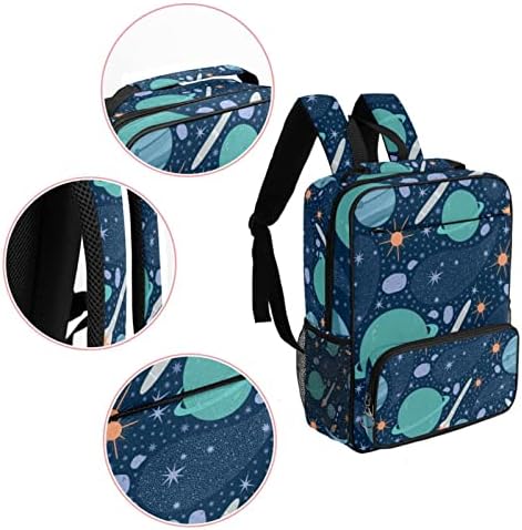 VBFOFBV Lagani casual backpack za laptop za muškarce i žene, crtani univerzum planeta plava divna