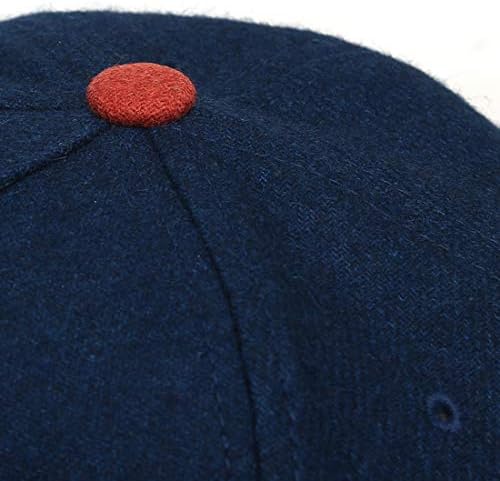 Undercontrol Blok u boji ravna obrubna vunena kapu Podesivi uniseks vezeni šešir