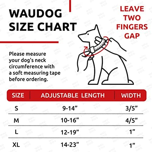 WAUDOG NYLON ovratnik za pse - podesivi ovratnik za pse za velike pse, male i srednje pse - odvojeni štenad ogrlica za velike pasmine