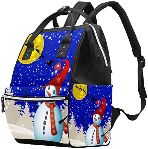 Guerotkr putni ruksak, torba za pelene, ruksačke pelenerine, božićni snjegović mjesec noć