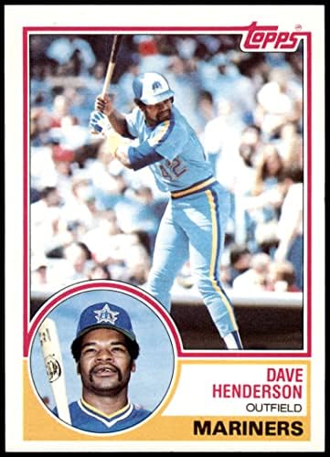 1983 TOPPS 732 Dave Henderson Seattle Mariners NM Mariners