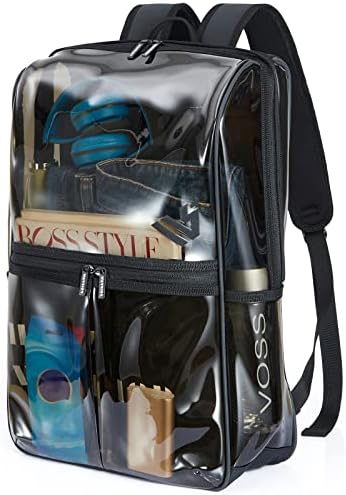 HIMZ WARRIOR Clear ruksak za Laptop za teške uslove rada, prozirni ruksak izgrađen 15,6-inčni rukavi za Laptop