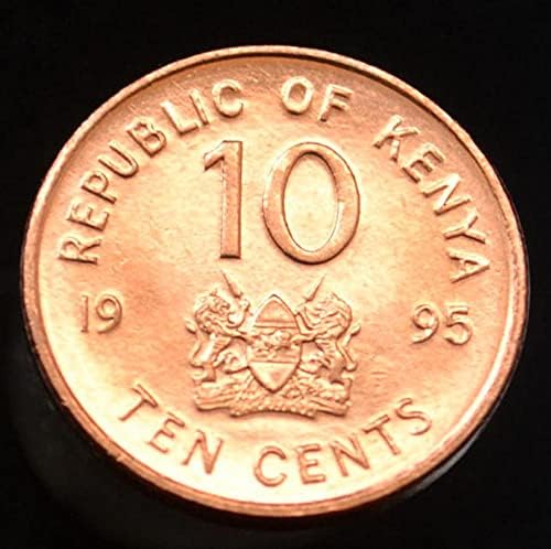 Kenijska kovanica 10 bodova 1995 Lik Novi afrički novčići bakar 16,6 mm Mali promjer