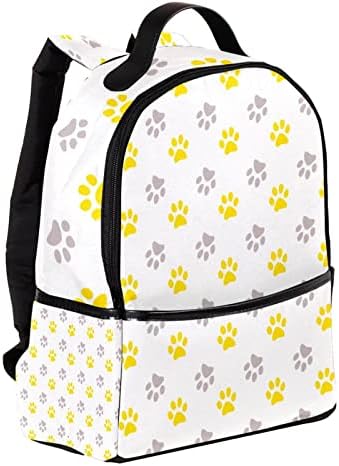 VBFOFBV putni ruksak, backpack laptop za žene muškarci, modni ruksak, žuta siva životinjska šapa lijepa