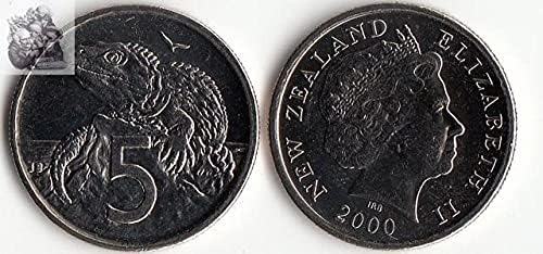 Oceanija WADA, Novi Zeland 5 bodova Coin 2000 Edition COIN kolekcija novčića sa slikama 5 Watt Coin 2015 izdanje coin kolekcija kovanica Kmnew