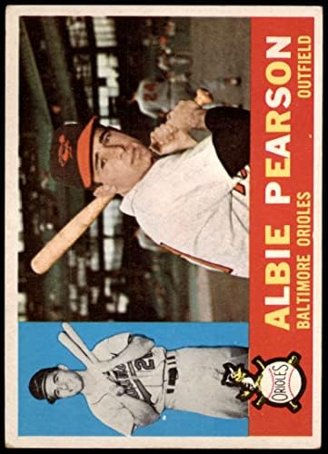 1960. topps 241 Albie Pearson Baltimore Orioles Dobar oriole