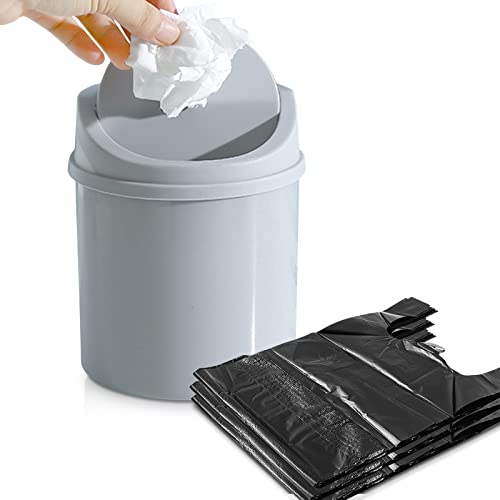 Yoxebo Mini Desktop kanta za smeće, Plastična mala kanta za smeće sa zakretnim poklopcem,Mini kanta za smeće za kuhinjski sto u kancelarijskoj