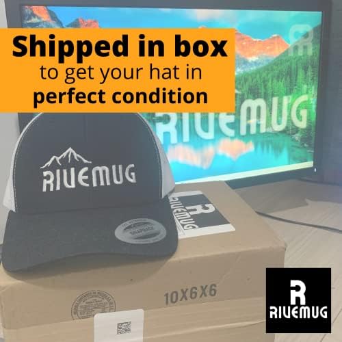RIVEMUG Premium Kamionska kapa na otvorenom kolekcija vezena mrežasta Snapback kapa Podesiva bejzbol kapa za muškarce i žene