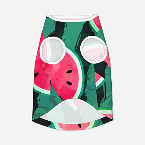 Pamučne majice za kućne ljubimce Ljeto-Watermelon-Cool Puppy Coustmes Pas Cat Pajamas Mekani pas Jelecijci kućnih ljubimaca XX-Veliki