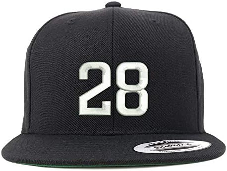 Trendy Prodavnica Odjeće Broj 28 Vezena Snapback Bejzbol Kapa S Ravnim Kljunovima