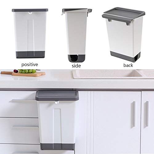 Lodly Trash limenka, kuhinjski smeće može plastični zidni kantu za kantu za kantu za smeće sredstvo za smeće držač za smeće Kupatilo