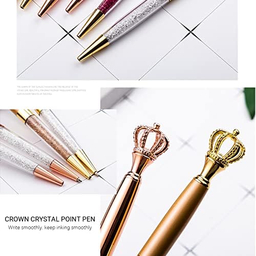 Aipnis Custom 6 komada kruna hemijska olovka, personalizirane kristalne olovke, kapacitivne olovke za napomenu, karticu, Office School
