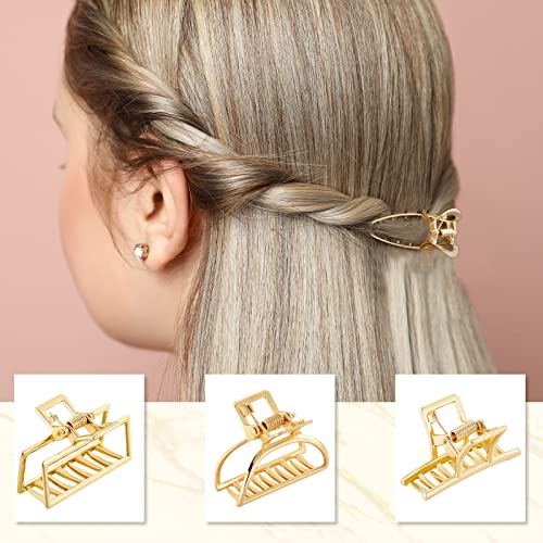 6 kom metalne kopče za kosu Mini zlatne Stezaljke za kosu velike neklizajuće kopče za kosu Banana pribor za oblikovanje kose uhvatite