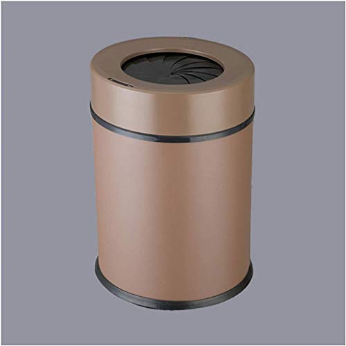 CXDTBH Kuća od nehrđajućeg čelika može pametni kućni električni kante za smeće okruglo indukcijsko kamen za smeće, spiralno indukcijsko