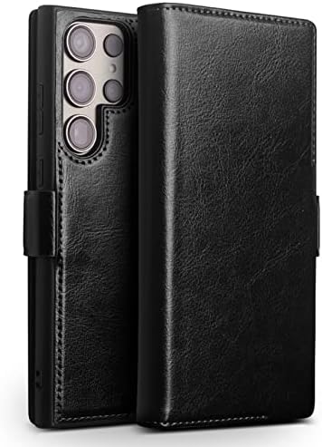 Yagelang torbica za novčanik od prave kože za Samsung Galaxy S23 Ultra, luksuzna preklopna futrola od prave kože sa držačem za kartice