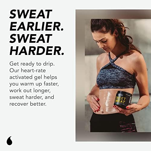 Sweet Sweat Gel, by Sports Research-Saznajte više od svog treninga: workout Enhancer čini da se znojite brže & jače-isprobajte W / trimer za struk-Muška & amp; ženska krema za toniranje znoja