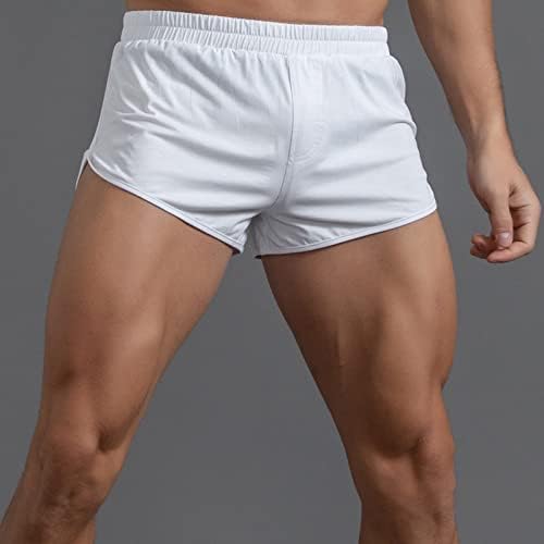 BMISEGM MENS bokserske kratke hlače Muške ljetne pune boje pamučne hlače Elastična opsega labavi brzi suhi casual sportovi za muškarce