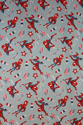 Spiderman 4. jula tkanina Spiderman američka zastava SAD crvena bijela i plava tkanina Camelot tkanine koje prodaje debela četvrtina