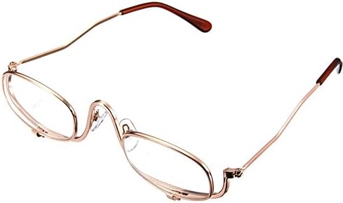 Povećavajuće make up preklopove naočale naočale naočale za čitanje kozmetičkih očiju sa vrećicom okrenuta leća