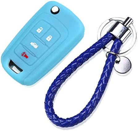 4 dugmeta daljinski ključ silikonska guma torbica za ulazak bez ključa Fob i poklopac za kožu ključa odgovara za Chevrolet Camaro