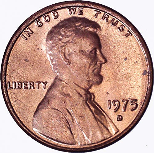 1975 d Lincoln Memorial Cent 1c Brilliant Uncirculated
