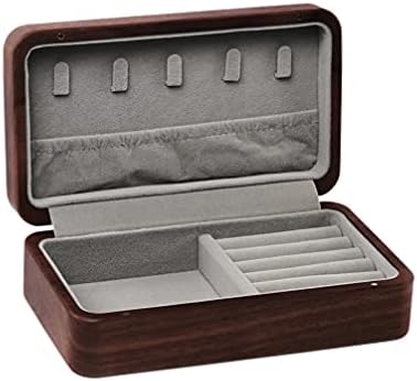 Cabilock drvena kutija za nakit Orat Stish Box Treasure Nakit Gruška Vintage Ručno rađeni obrtni okvir Patch Case Storage Organizer