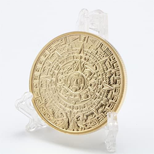 Meksički mayan zlatni novčić Srebrni novčić Spojni kovanica Srebrna prigodni spomenik Medaljon Legura pozlaćen medaljon