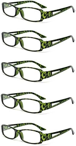 Zoom oko 5 paketa klasične pravokutne naočale za čitanje za muškarce i žene