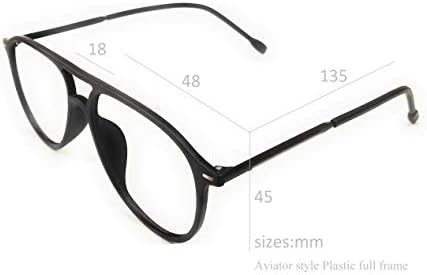 Naočale za čitanje načina života Bifocal +1,75 PLASTIČNI AVITATOR STIL 48 MM BLACKNI UNISEX_ALACFRPR3660