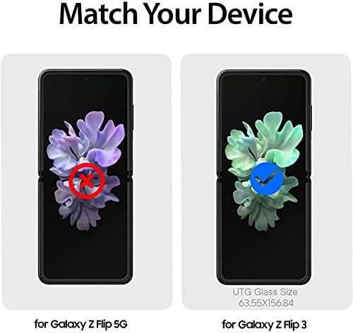 SunStory kompatibilan sa Samsung Galaxy Z Flip 3 Clear Case, Galaxy Z Flip 3 2021 Case [Slim Thin] Crystal Hard PC i branik otporan