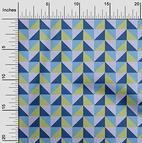 oneOone Rayon maslinasto zelena tkanina geometrijski projekti šivaćih zanata štampanje tkanine po dvorištu širine 56 inča-7266